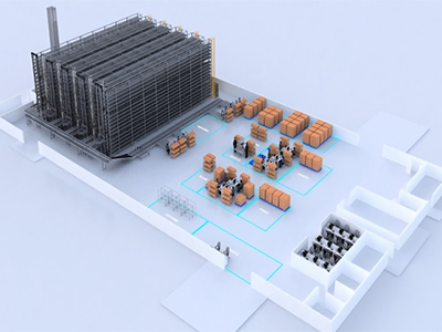 美儀立體倉庫與AGV智能搬運系統(tǒng)投用
