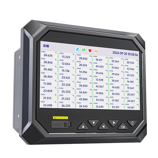 1-48路可選，7寸液晶大屏無紙記錄儀