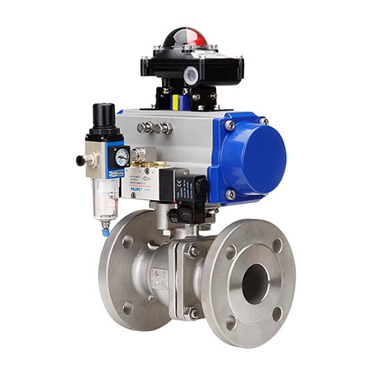 美控-氣動(dòng)法蘭球閥 流體控制