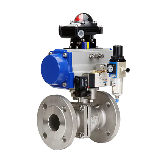 美控-氣動(dòng)法蘭球閥 流體控制