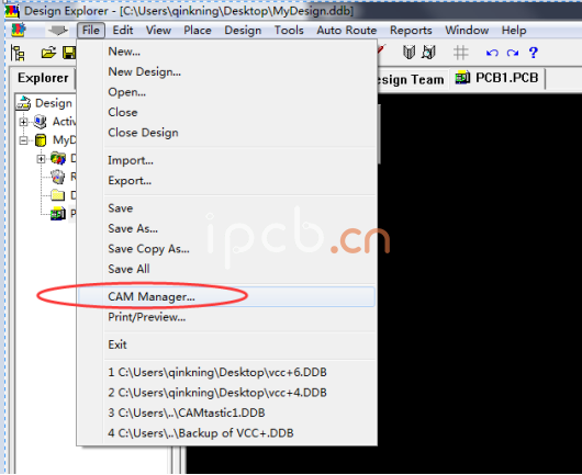 Protel 99 SE打開要導出Gerber文件