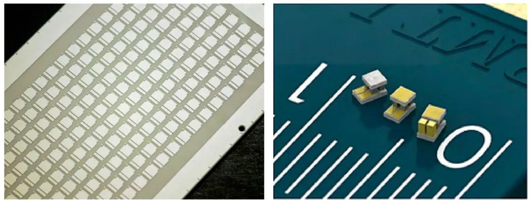 圖36 高精密度DPC基板及其封裝的小規(guī)模熱電制冷器(TEC)