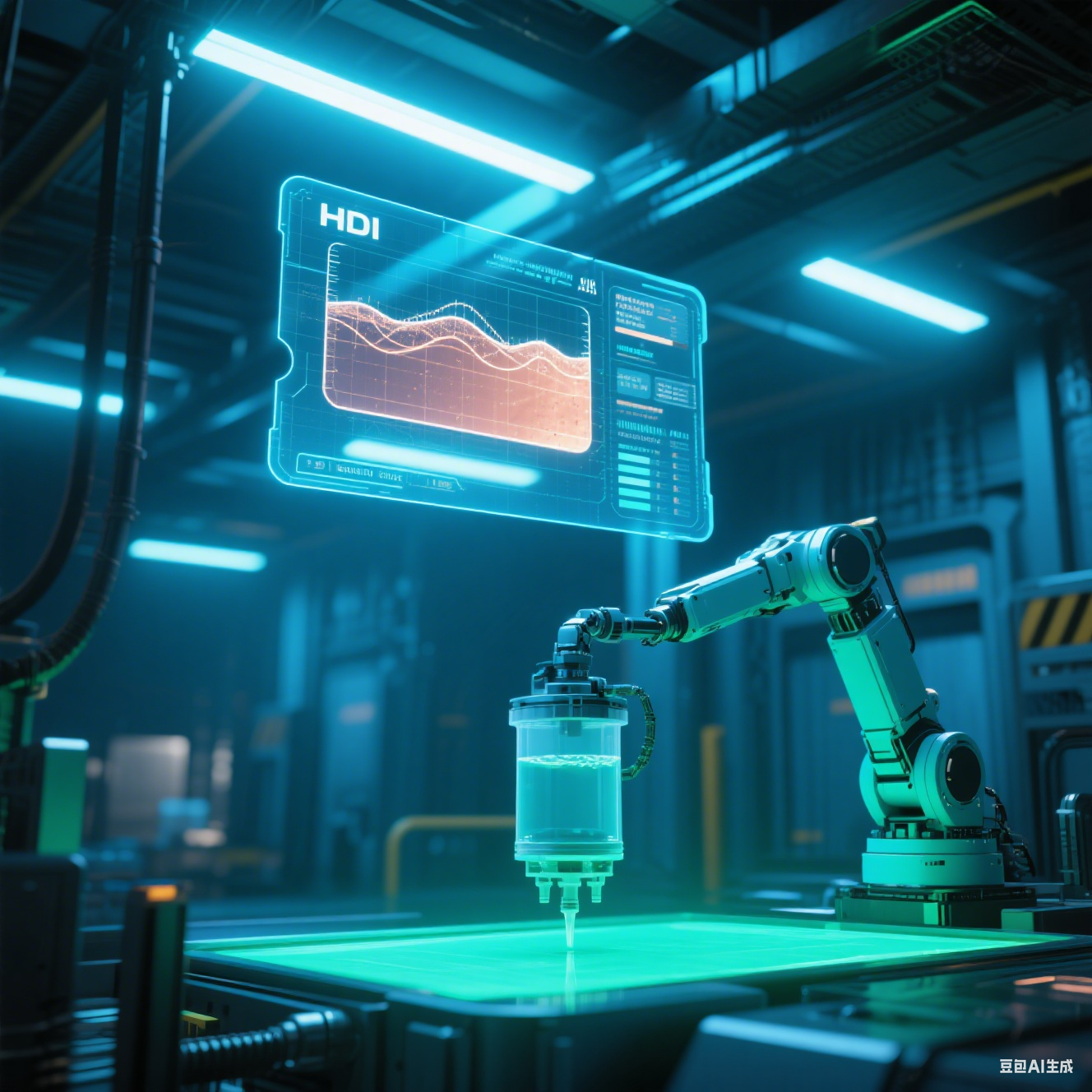 AI控制HDI工廠：3D全息界面實(shí)時(shí)映射電鍍液銅離子濃度，機(jī)械臂自動(dòng)補(bǔ)液系統(tǒng)同步響應(yīng)