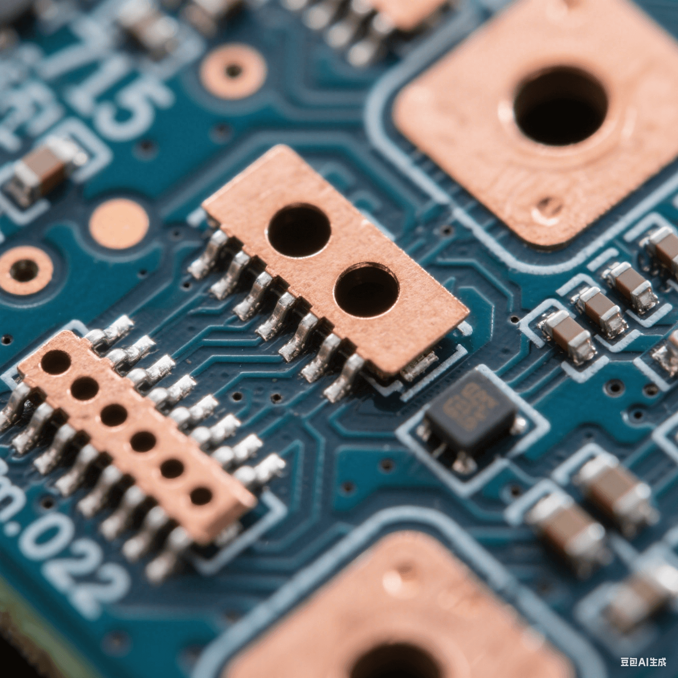 電子顯微鏡視角：0.075mm激光微孔采用階梯式反焊盤(pán)設(shè)計(jì)，孔口25μm加厚銅層，真空樹(shù)脂填充無(wú)空洞