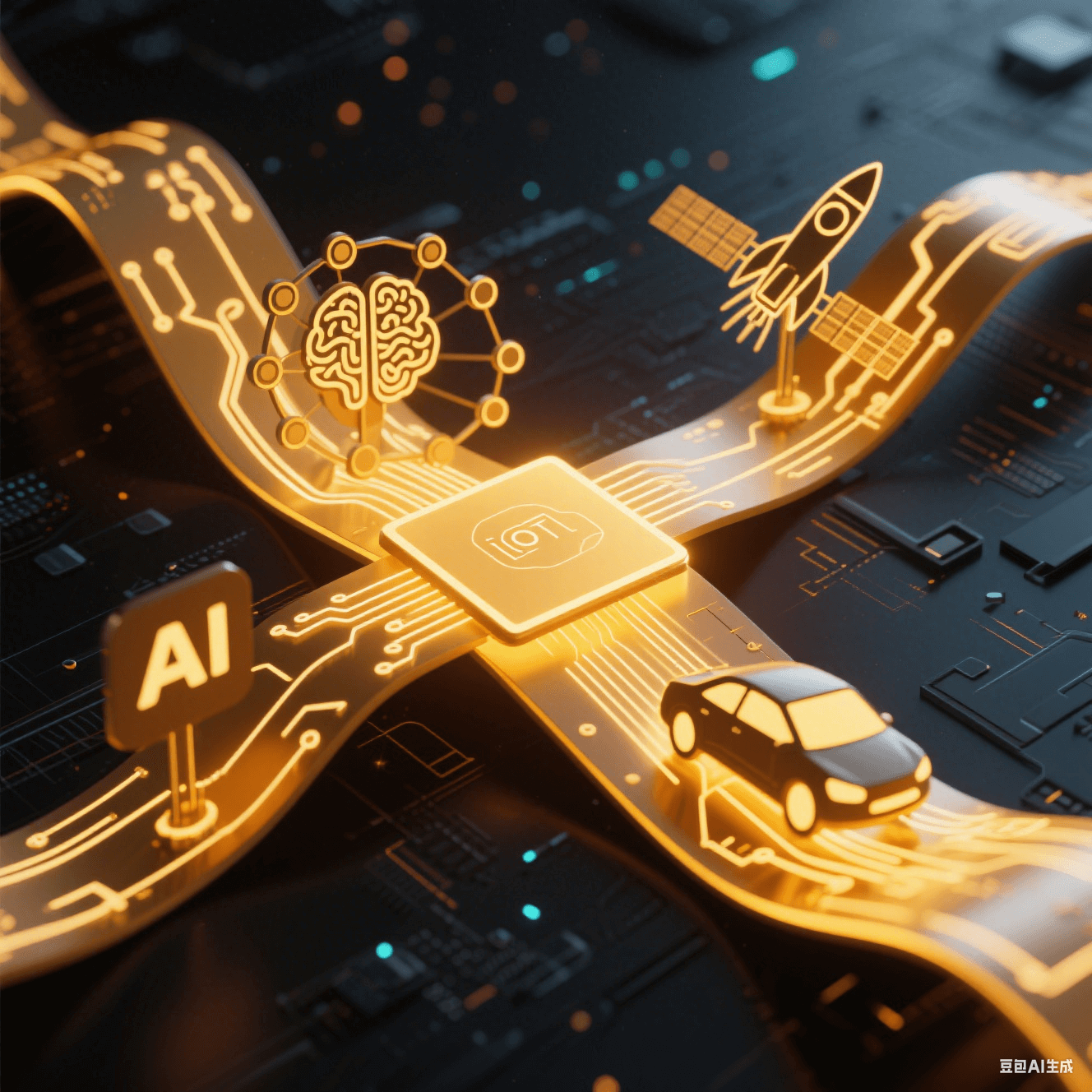 聚酰亞胺柔性板作為核心橋梁連接人工智能、物聯(lián)網(wǎng)、新能源汽車與航空航天等未來科技