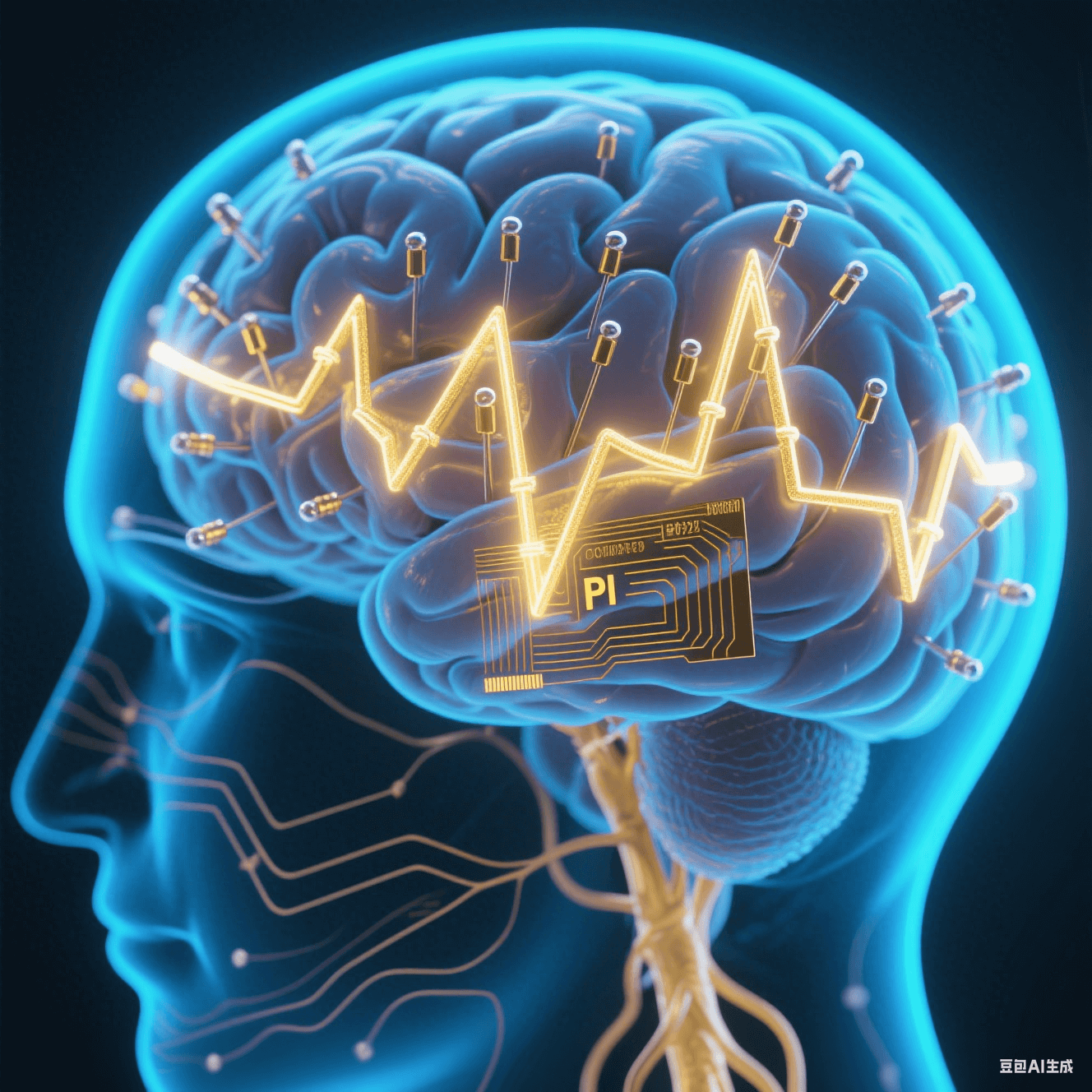 腦機(jī)接口植入示意:生物相容性聚酰亞胺電極在腦組織中穩(wěn)定傳輸神經(jīng)信號(hào) 腦機(jī)接口植入示意:生物相容性聚酰亞胺電極在腦組織中穩(wěn)定傳輸神經(jīng)信號(hào)