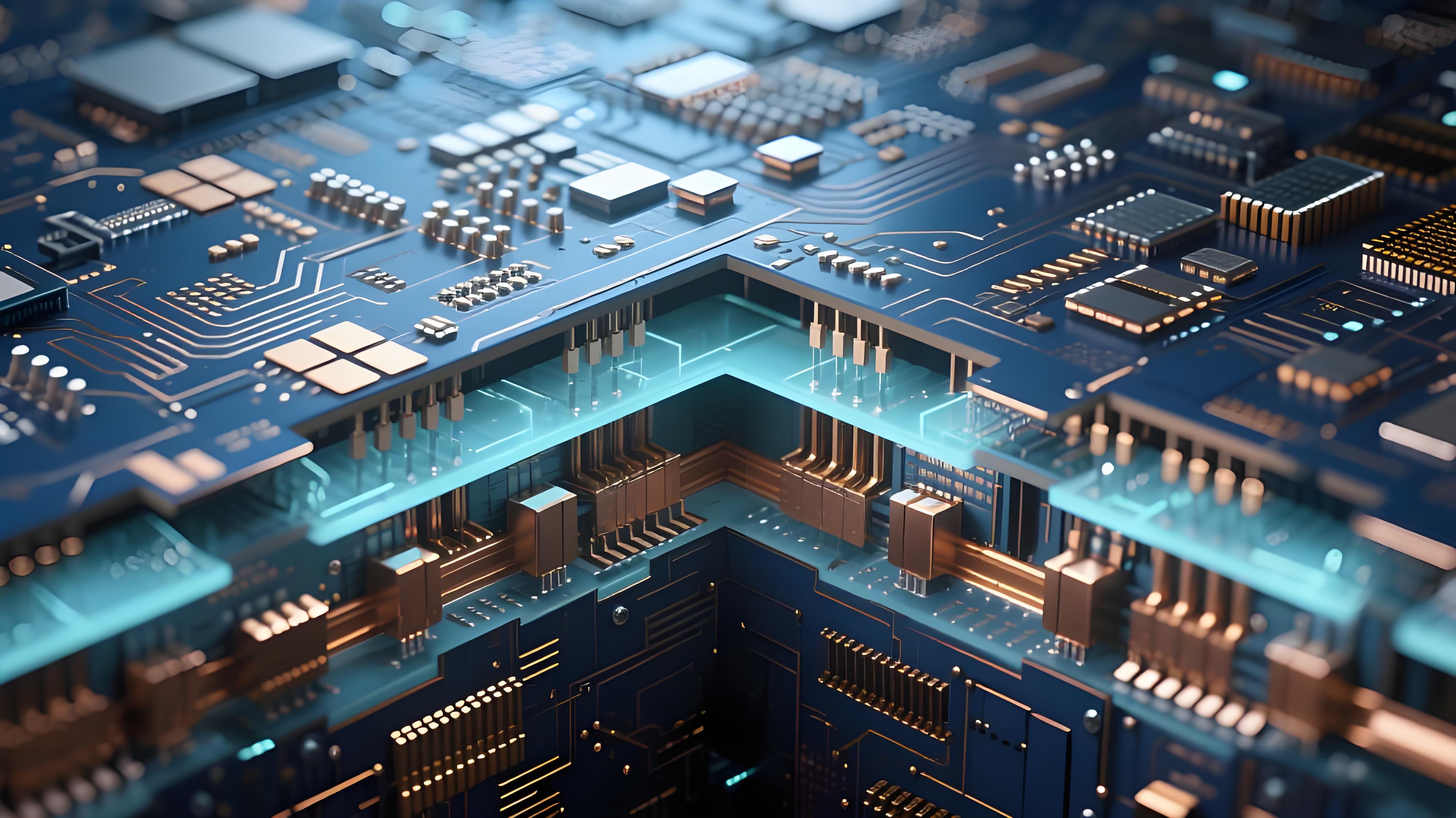 毫米波電路板3D集成內(nèi)部截面視圖，展示硅通孔(TSV)與玻璃通孔(TGV)結(jié)構(gòu)