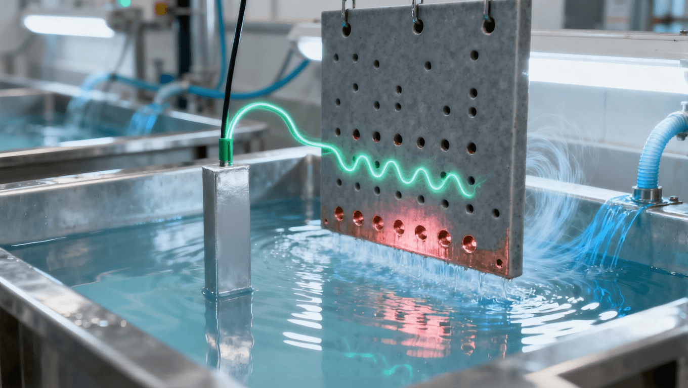 陶瓷板高深寬比盲孔脈沖電鍍填銅場景，101 盲孔 + 脈沖電流實現(xiàn)無空洞填充