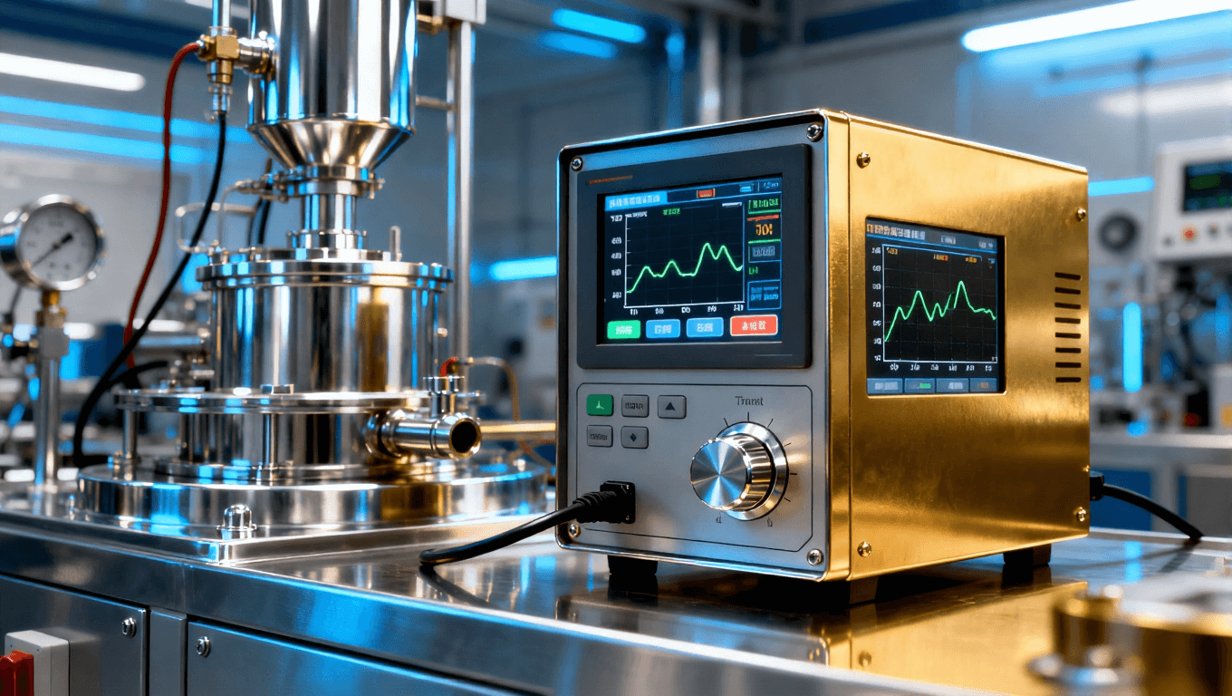 展示鍍鎳金工藝中溫控設備和電流監(jiān)測儀器，體現(xiàn)精準調節(jié)和高科技設備